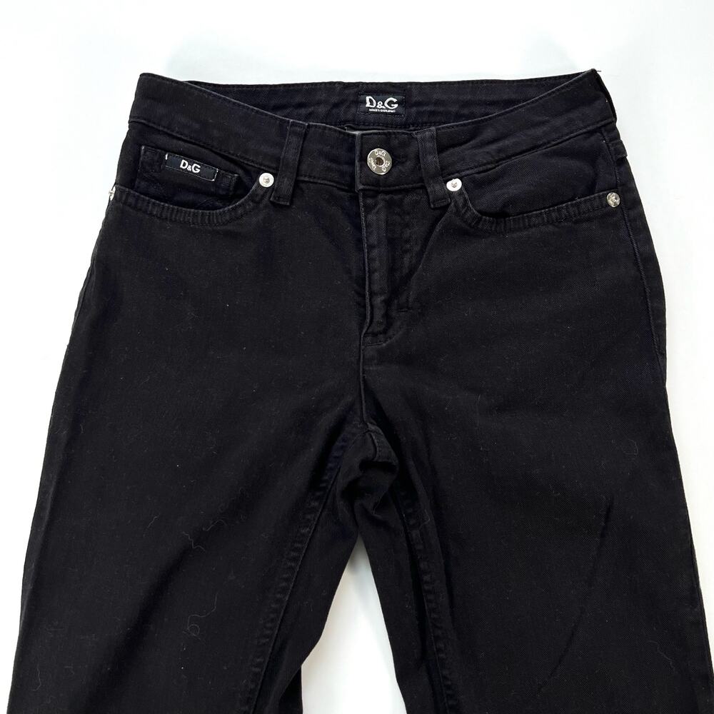D&G Dolce & Gabbana Slimmy women’s black slim jeans pantd - Picture 4 of 10